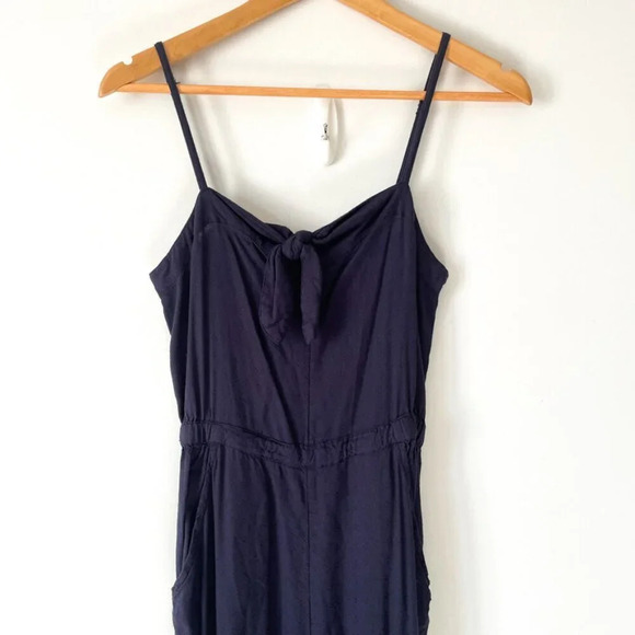 Roxy Feel The Retro Spirit Strappy Jumpsuit Navy Blue Size Small - Picture 6 of 8